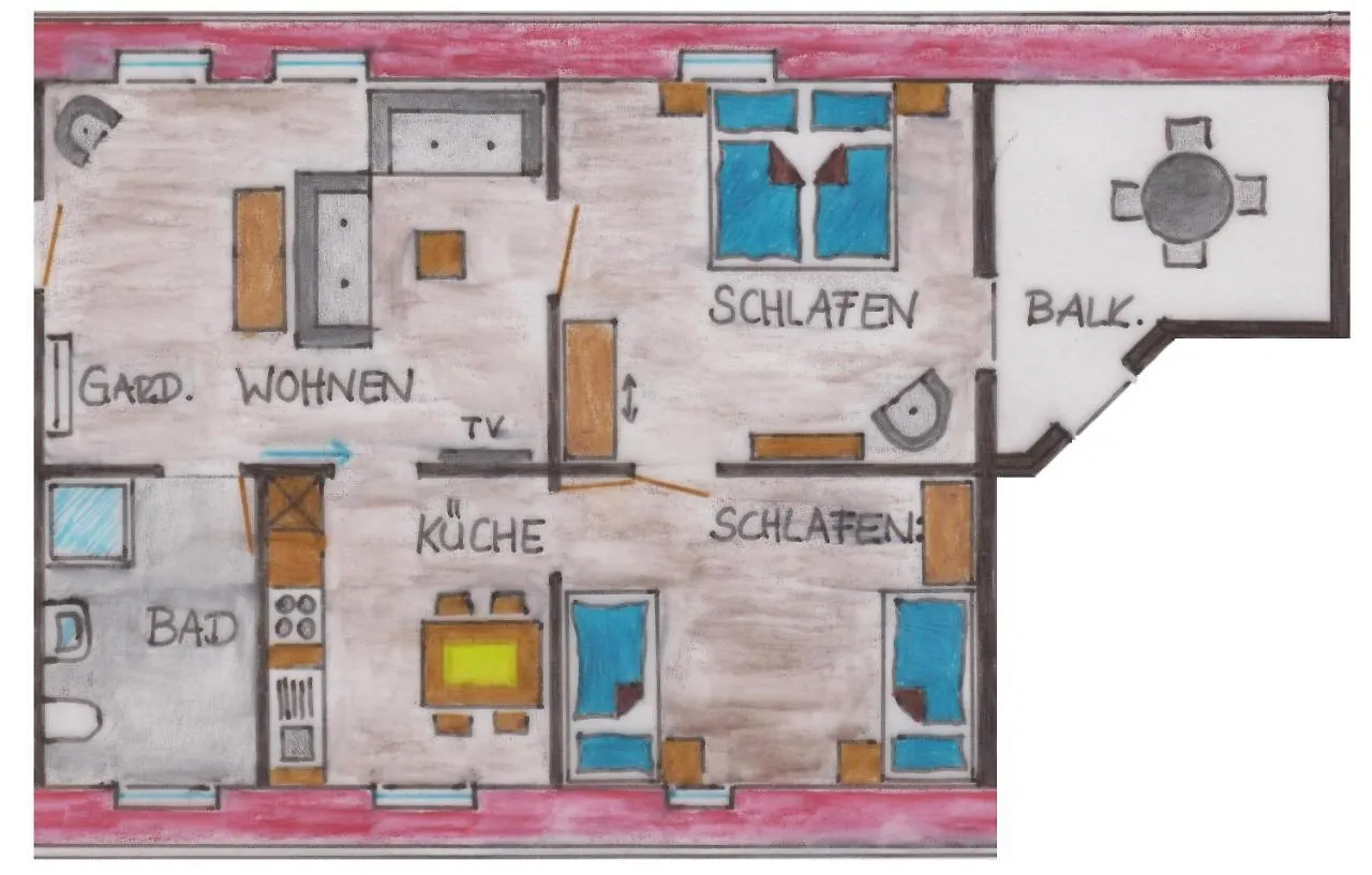 **** Aparthotel Ferienwohnungen Familie Neubert Nordheim am Main Deutschland